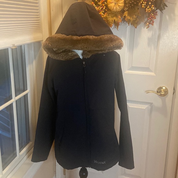 Marmot Jackets & Blazers - MARMOT Size L Black Zip Front Jacket